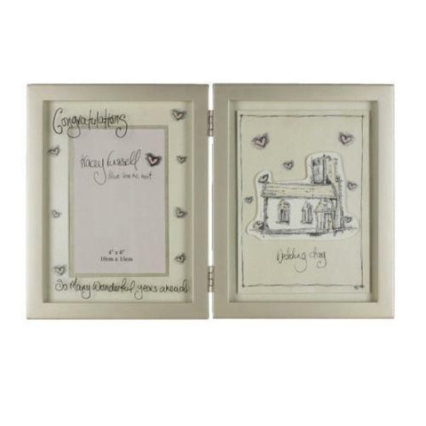 SALE 50% OFF!! Wedding Photo Photograph Frame Wooden Marriage Gift