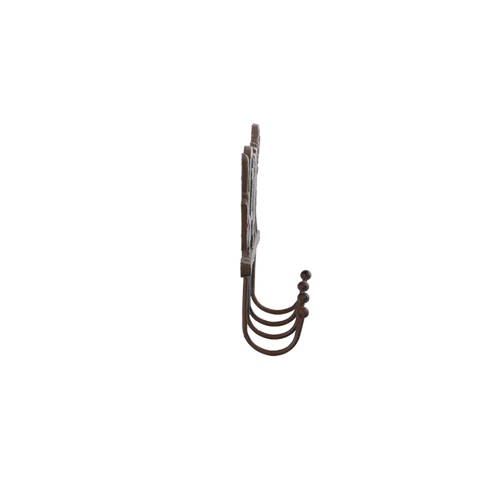 Garden Metal Coat Hooks Rack Rustic Clothes Tool Storage Hangers Cast Iron