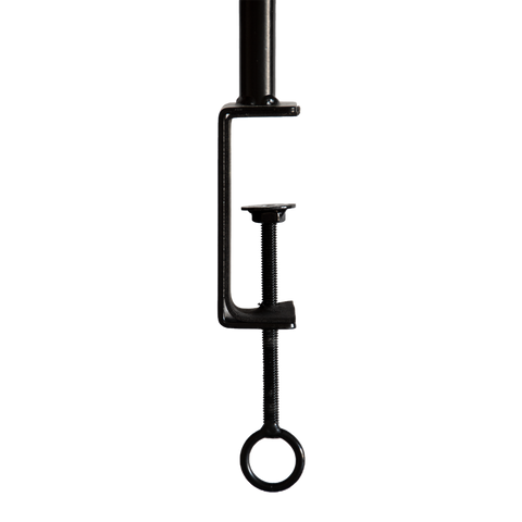 Metal Over Table Hanging Display Rail Pole Rod With Clamp Extends W118 - 211.5cm