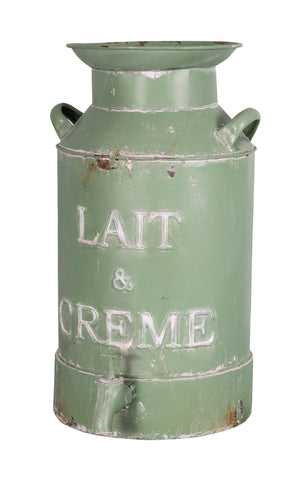 Vintage Style Milk Churn Tall Green Garden Planter Tub Plant Pot Container 39cm