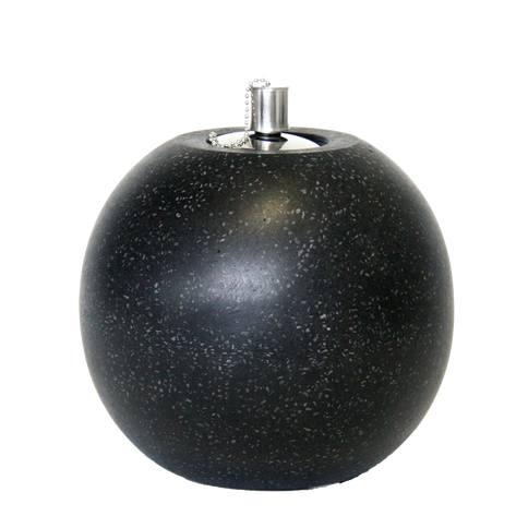 Sphere Oil Lamp Garden Torch Light Candle Terrazzo Terrace Decorative Ball 19cm