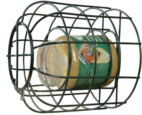 Green Squirrel Proof Bird Cage Peanut Butter Feeder 15.5cm