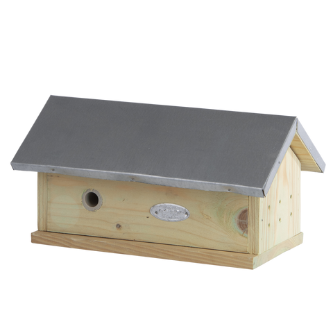 Wooden Bumble Bee Nest Box House Pinewood FSC Zinc Roof Insect Conservation