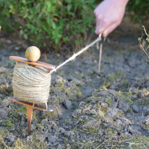 Vintage Style Copper Plated Row Marker Plant Line Garden Allotment 25m String