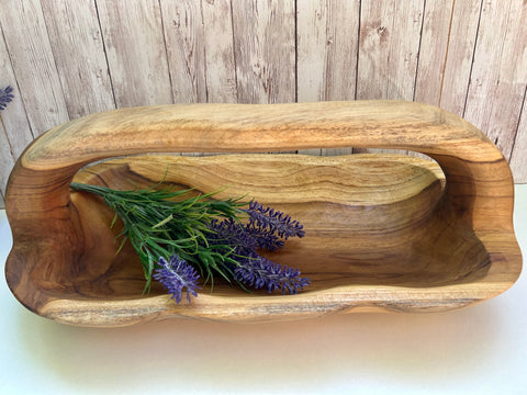 Trug Flower Basket Wooden Garden Vegetable Holder Gardeners Allotment Gardening