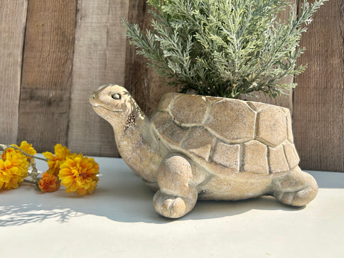 Turtle Plant Pot Tortoise Planter Cacti Succulent Flower Holder Garden Home Deco