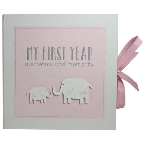 My First Year Pink Record Memory Book Keepsake Baby Shower Gift