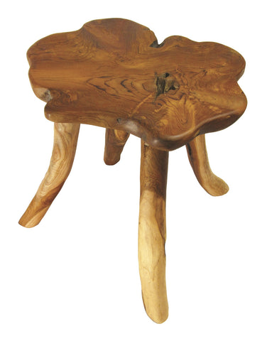 Wooden Table Solid Wood End Side Lamp Table Hand Carved Teak Root Mushroom Small H45cm