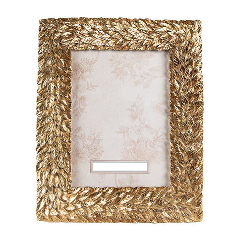 Gold Leaf Leaves Photo Picture Frame 6"x4" Portrait Landscape Table-top or Wall