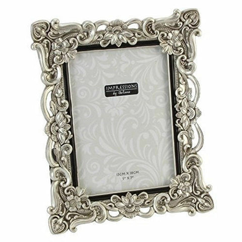 Ornate Antique Silver Vintage Style Photo Photograph Picture Frame 7 x 5" Gift