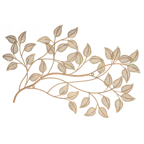 Tree Leaf Wall Art Decor Leaves Branch Metal Ornament Hanging Garden Mural