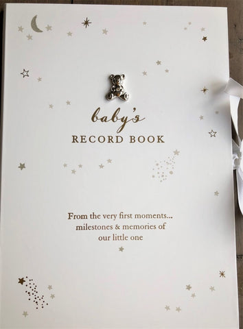 My Baby Record Keepsake Memory Book Journal Newborn Mementos Christening Gift