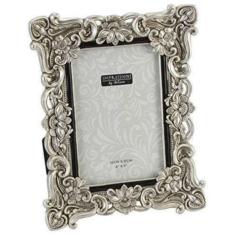 Ornate Antique Silver Vintage Style Photo Photograph Picture Frame 6 x 4" Gift