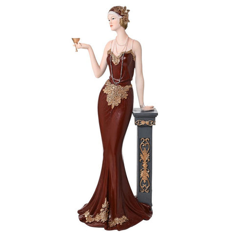 Broadway Belles 1920's Art Deco Lady Figurine Ornament Collectible Lola 34cm