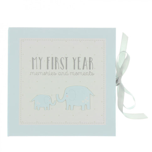 My First Year Blue Record Memory Book Keepsake Baby Shower Gift