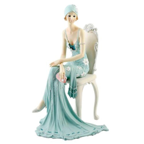 Broadway Belles 1920's Art Deco Lady Figurine Ornament Collectible 25cm Doris