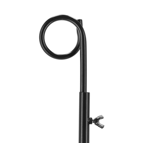 Festoon Steel Pole Hook fMetal Outdoor String Light Pole 1.3 to 2.7m Adjustable