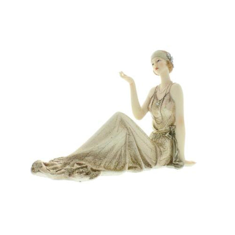 1920's Art Deco Lady Figurine Ornament Collectible Broadway Belles Justina 17cm