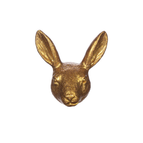 Gold Hare Metal Drawer Door Knob Rabbit Animal Kitchen Cupboard Iron Handle