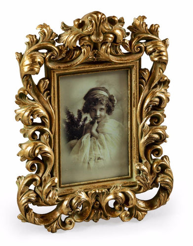 Ornate Antique Gold Baroque Style Photo Photograph Picture Frame 6 x 4