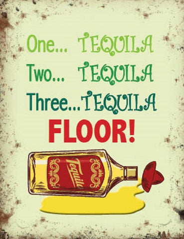 Novelty Tequila Vintage Style Metal Sign Wall Plaque Steel Poster Shots 15x20cm