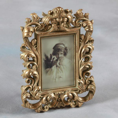 Ornate Antique Gold Baroque Style Photo Photograph Picture Frame 6 x 4" Gift