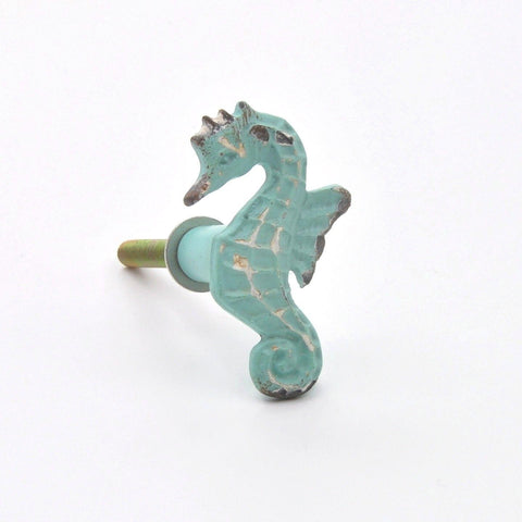 Vintage Shabby Chic Style Drawer Handle Pull Knob Rustic Seahorse Starfish