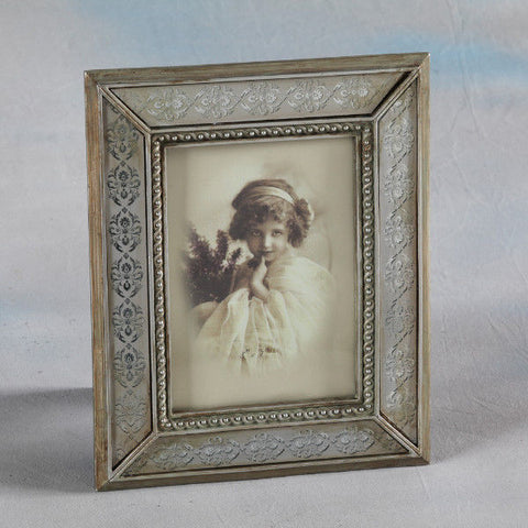 Vintage Style Etched Antique Pewter Picture Photo Photograph Frame 7 x 5"