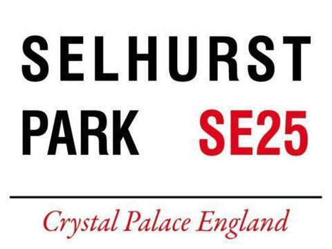 Vintage Style Metal Wall Sign Plaque Selhurst Park Crystal Palace FC Gift 15x20