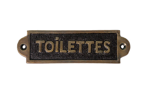 Bathroom WC Toilettes Metal Door Sign Plaque