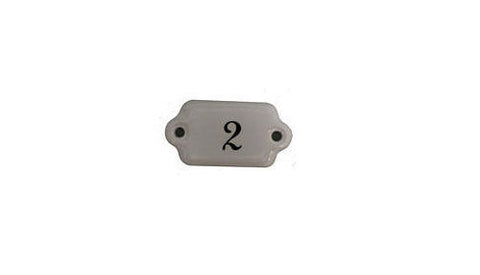 Ceramic White Classic French Numeral Number Accessory