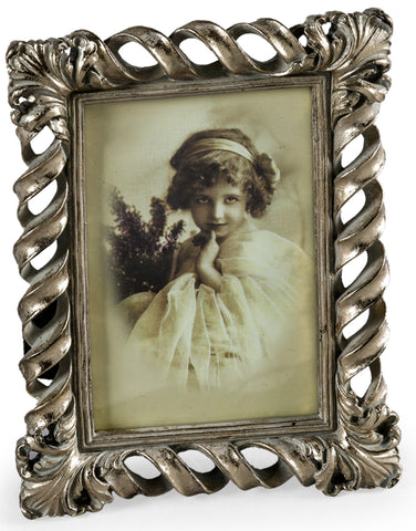 Ornate Antique Silver Vintage Style Photo Photograph Picture Frame 5 x 7" Gift