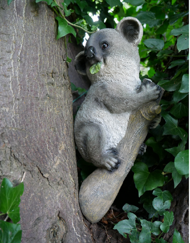 Lifelike Koala Wall Tree Hanging Ornament Garden Figurine Statue Australia 37cm