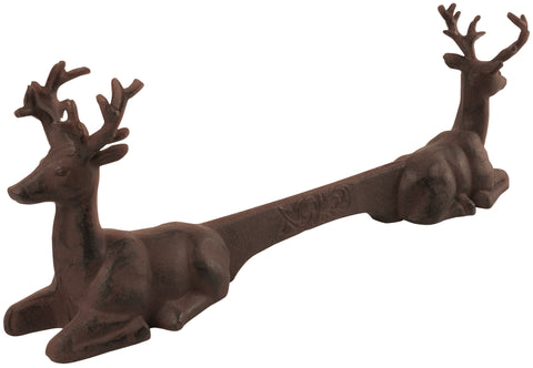 Rustic Cast Iron Boot Welly Cleaner Scraper Stag Deer Style Equestrian Garden