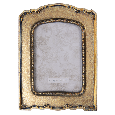 Freestanding Vintage Style Antique Gold Photo Photograph Picture Frame 4"x6"