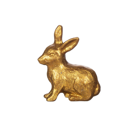 Gold Rabbit Drawer Door Knob Metal Hare Animal Cupboard Cabinet Handle Pull