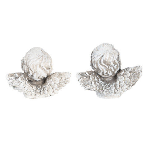 Small Pair of Baby Cherub Angel Ornaments Figurine Statue Memorial Shelf Sitter