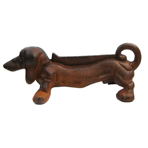 Sausage Dog Boot Scraper Cast Iron Dachshund Door Ornament Home Garden Decor