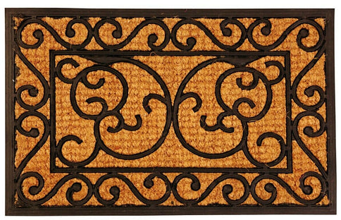 Outdoor Doormat Rubber Coir Non Slip Entrance Welcome Mat Floor Matting 60x40cm