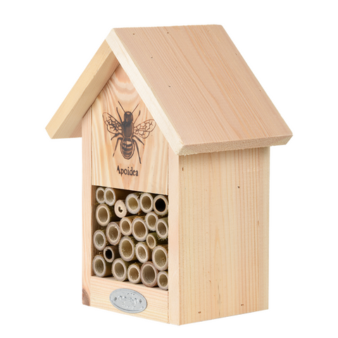  Bee and Bug Hotel House Bamboo Silhouette Design 100% FSC-Certified Wood