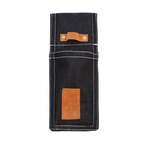 Single Barrel Sheath Tool Pouch Holder Denim 24x10cm Gardening Work DIY Tools