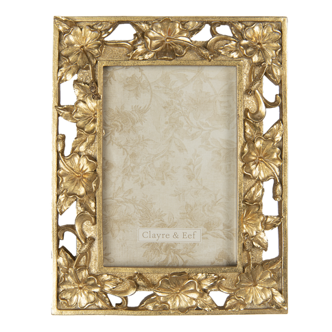 Ornate Floral Antique Gold Photo Picture Frame 6